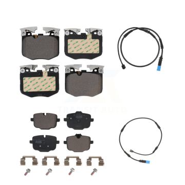 Front Rear Ceramic Disc Brake Pads And Wear Sensors Kit For BMW X5 X7 KTW-100275