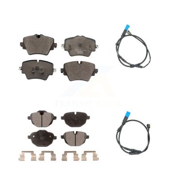 Front Rear Ceramic Disc Brake Pads And Wear Sensors Kit For BMW X3 KTW-100277