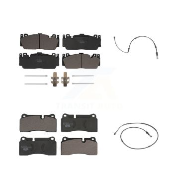 Front Rear Ceramic Brake Pad And Wear Sensor Kit For BMW M2 With Composite Brakes KTW-100294