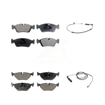 Front Rear Ceramic Disc Brake Pad Wear Sensor Kit For BMW 325i 325Ci 320i 328i 323Ci 323i KTW-100313