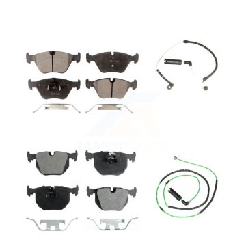 Front Rear Ceramic Disc Brake Pad Wear Sensor Kit For BMW Z4 M Roadster Coupe with 3.2L KTW-100316