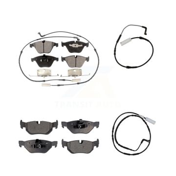 Front Rear Ceramic Disc Brake Pads And Extra Wear Sensors Kit For 2009-2010 BMW 328i 3.0L KTW-100345