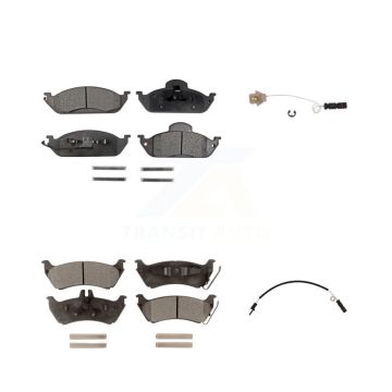 Front Rear Ceramic Disc Brake Pad And Wear Sensor Kit For Mercedes-Benz ML320 ML350 ML430 KTW-100379