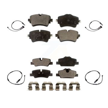 Front Rear Ceramic Disc Brake Pads And Wear Sensors Kit For Mini Cooper KTW-100478