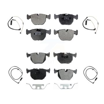 Front Rear Ceramic Disc Brake Pads And Wear Sensors Kit For Land Rover Range KTW-100484