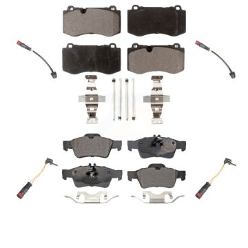 Front Rear Ceramic Brake Pads Wear Sensor Kit For Mercedes-Benz S550 S450 CL550 S400 S600 KTW-100556