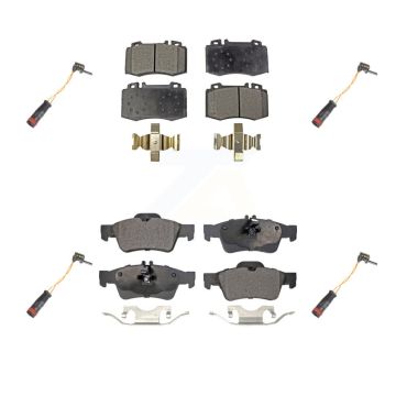 Front Rear Ceramic Brake Pad Wear Sensor Kit For Mercedes-Benz E350 SL500 SL550 E550 S500 KTW-100564