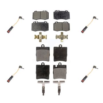 Front Rear Ceramic Disc Brake Pad Wear Sensor Kit For Mercedes-Benz C230 SLK350 C320 C350 KTW-100621