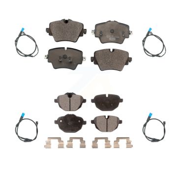Front Rear Ceramic Disc Brake Pads And Wear Sensors Kit For BMW X3 KTW-100633