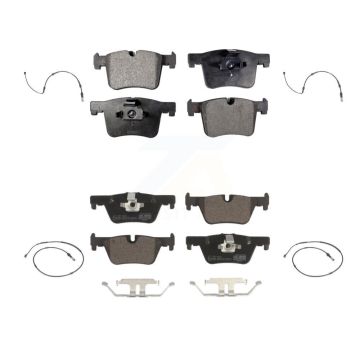 Front Rear Ceramic Disc Brake Pads And Wear Sensors Kit For BMW 320i xDrive 328d 2.0L KTW-100652