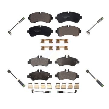 Front Rear Ceramic Disc Brake Pad & Extra Wear Sensor Kit For Mercedes-Benz Sprinter 3500 KTW-100665