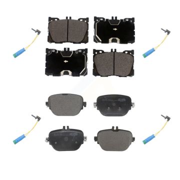 Front Rear Ceramic Brake Pad & Wear Sensor Kit For Mercedes-Benz E400 E450 E43 AMG CLS450 KTW-100679