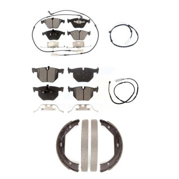 Front Rear Ceramic Disc Brake Pads And Extra Wear Sensors Kit (5Pc) For BMW X1 KTW-100755