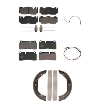 Front Rear Ceramic Disc Brake Pads And Wear Sensors Kit (5Pc) For BMW M3 M2 KTW-100761