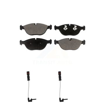 Front Ceramic Disc Brake Pads & Wear Sensor Kit For Chrysler Crossfire Mercedes-Benz E430 KTW-100864