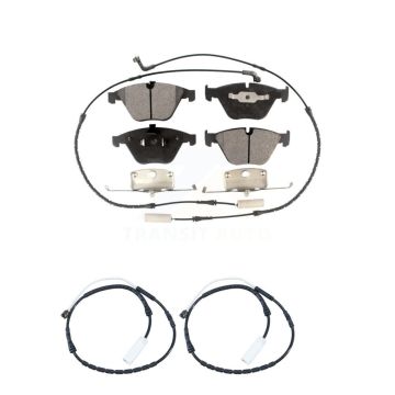 Front Ceramic Disc Brake Pads And Extra Wear Sensors Kit For BMW 335i xDrive X1 328i KTW-100905