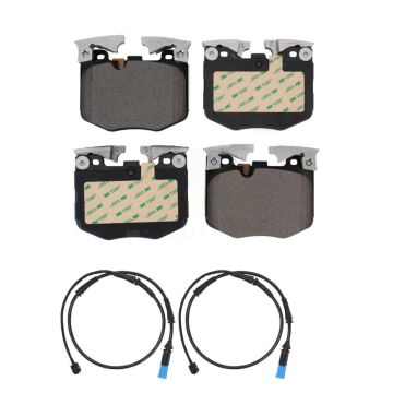 Front Ceramic Disc Brake Pads And Wear Sensors Kit For BMW X5 X7 KTW-100913