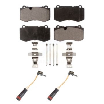 Front Ceramic Disc Brake Pads And Wear Sensors Kit For Mercedes-Benz SL550 S350 CL550 KTW-100947