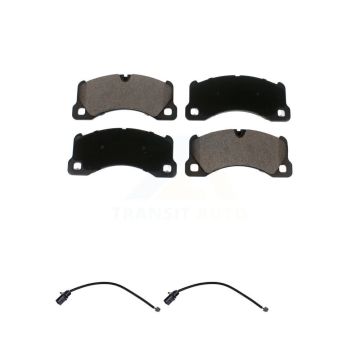 Front Ceramic Disc Brake Pads And Wear Sensors Kit For 2017 Porsche Macan 2.0L KTW-100954