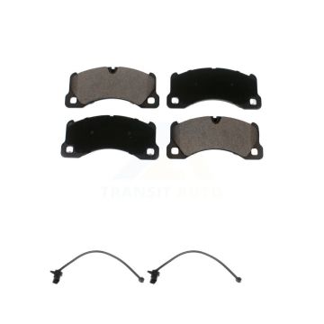 Front Ceramic Disc Brake Pads And Wear Sensors Kit For Porsche Macan except Rotor KTW-100956