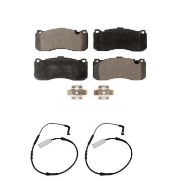 Front Ceramic Disc Brake Pads And Wear Sensors Kit For 2008-2010 BMW 135i 3.0L KTW-100962