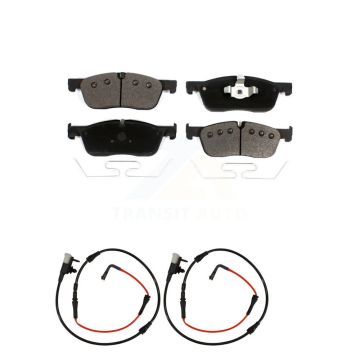 Front Ceramic Brake Pad And Wear Sensor Kit For Jaguar XE With 325mm Diameter Rotor KTW-100971