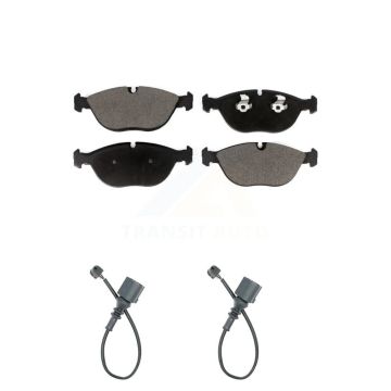 Front Ceramic Disc Brake Pads And Wear Sensor Kit For Audi TT Quattro Volkswagen R32 3.2L KTW-100994