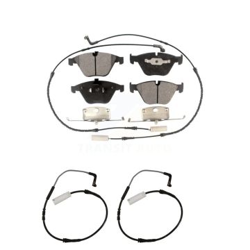 Front Ceramic Disc Brake Pads And Extra Wear Sensors Kit For BMW 335i 328i 335d 3.0L KTW-100996
