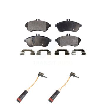 Front Ceramic Disc Brake Pads And Wear Sensor Kit For Mercedes-Benz C300 C250 C230 SLK250 KTW-101005