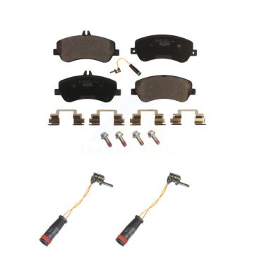 Front Ceramic Disc Brake Pads And Extra Wear Sensors Kit For Mercedes-Benz GLK350 GLK250 KTW-101007