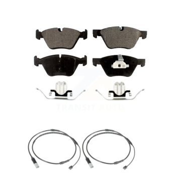 Front Ceramic Disc Brake Pads And Wear Sensors Kit For BMW 528i KTW-101027