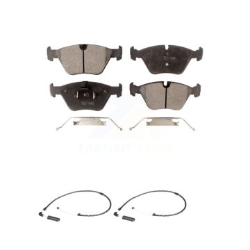 Front Ceramic Disc Brake Pads And Wear Sensors Kit For 2004-2010 BMW X3 KTW-101029