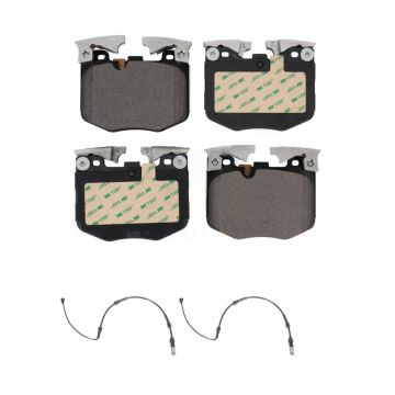 Front Ceramic Brake Pad Wear Sensor Kit For 19 BMW 330i xDrive With Blue Painted Calipers KTW-101042