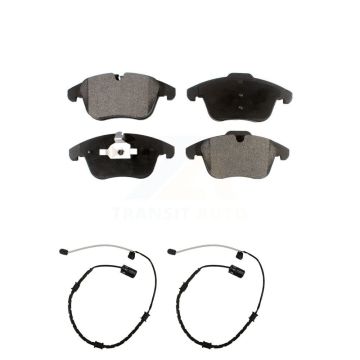 Front Ceramic Brake Pad & Wear Sensor Kit For 2007 Jaguar XK with Composite KTW-101048