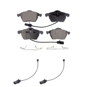 Front Ceramic Disc Brake Pads And Extra Wear Sensors Kit For Volkswagen Passat KTW-101049