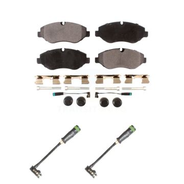Front Ceramic Disc Brake Pad Extra Wear Sensor Kit For Mercedes-Benz Sprinter 2500 Metris KTW-101052