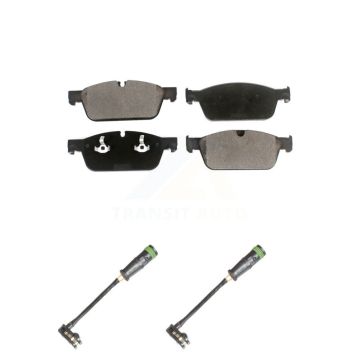 Front Ceramic Disc Brake Pads And Wear Sensors Kit For 2017 Mercedes-Benz GLS350d 3.0L KTW-101055