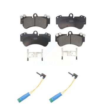 Front Ceramic Disc Brake Pads And Wear Sensors Kit For 2017-2018 Mercedes-Benz G550 4x4 KTW-101062
