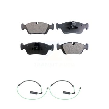 Front Ceramic Disc Brake Pads And Wear Sensors Kit For 2001-2005 BMW 325xi 2.5L KTW-101078