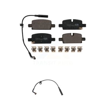 Rear Ceramic Brake Pad & Extra Wear Sensor Kit For GMC Chevrolet Silverado 1500 Sierra XL KTW-101109