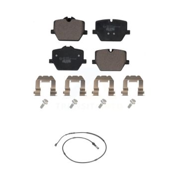 Rear Ceramic Brake Pads Wear Sensor Kit For 19 BMW 330i xDrive With Blue Painted Calipers KTW-101137