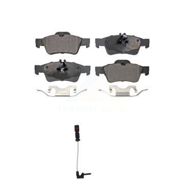 Rear Ceramic Disc Brake Pad & Wear Sensor Kit For 2003 Mercedes-Benz E320 Sedan with 3.2L KTW-101152