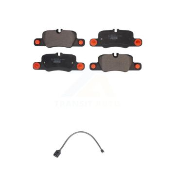 Rear Ceramic Disc Brake Pad & Wear Sensor Kit For 2012-2016 Porsche Panamera with Harness KTW-101159