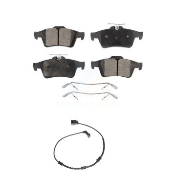 Rear Ceramic Disc Brake Pads And Wear Sensors Kit For Jaguar XF XJ XK XKR KTW-101204