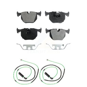 Rear Ceramic Brake Pads Wear Sensor Kit For 2006-2008 BMW Z4 M Roadster Coupe with 3.2L KTW-101260