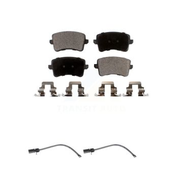 Rear Ceramic Disc Brake Pads And Wear Sensors Kit For 2015 Audi Q5 KTW-101283