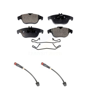 Rear Ceramic Disc Brake Pads And Wear Sensors Kit For 2011 Mercedes-Benz C63 AMG 6.3L KTW-101305