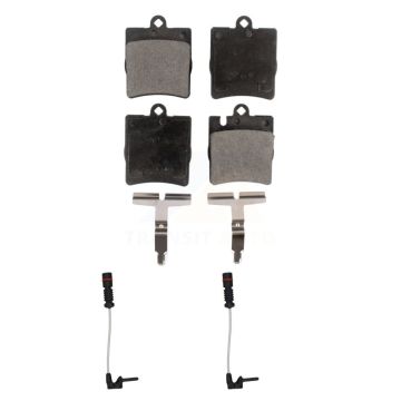 Rear Ceramic Disc Brake Pads And Wear Sensors Kit For Mercedes-Benz E320 CLK320 E430 KTW-101308