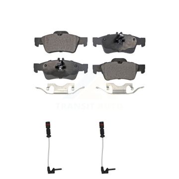 Rear Ceramic Disc Brake Pad & Wear Sensor Kit For 2003 Mercedes-Benz E320 Sedan with 3.2L KTW-101309