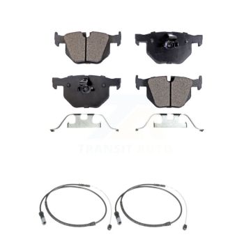 Rear Ceramic Disc Brake Pads And Wear Sensors Kit For BMW X5 X6 KTW-101334